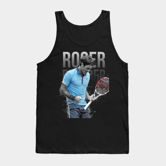 Roger Federer Tank Top by Creativedy Stuff